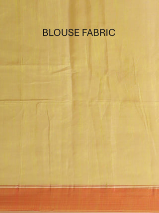 Lemon Green Semi Matka Muslin Bengal Handloom Saree