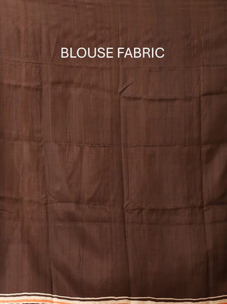 Black Base Murshidabad Silk Saree with Kite Flying Motifs