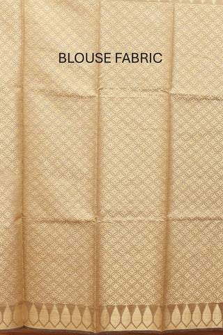 Brown Mercerised Cotton Banarasi With Grand Pallu
