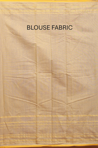 Yellow Mercerised Cotton Banarasi With Jamdani Inspired Weaves