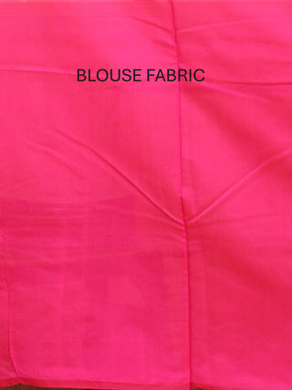 Fuchsia Mercerised Cotton Banarasi With Self Coloured Jamdani Weaves