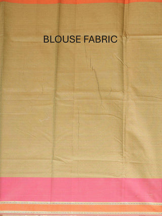 Green Body Orange-Fuchsia Border Supernet Banarasi With Patola Inspired Weaves