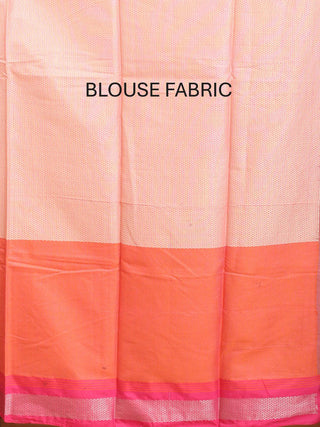 Pink Mercerised Cotton Banarasi With Grand Body Border Pallu