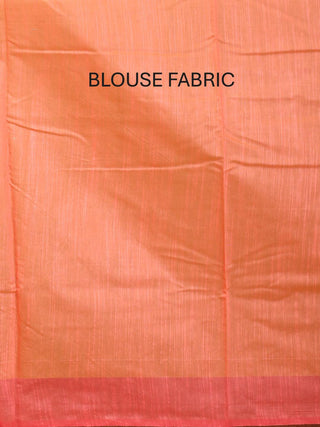 Peach Mercerised Cotton Fancy Patola Banarasi