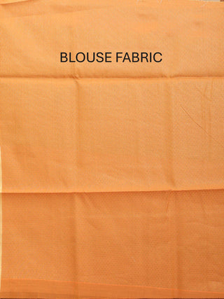 Orange Blended Silk Banarasi With All-Over Floral Jaal