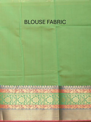 Green Cotton Silk Banarasi With Grand Body, Border And Pallu