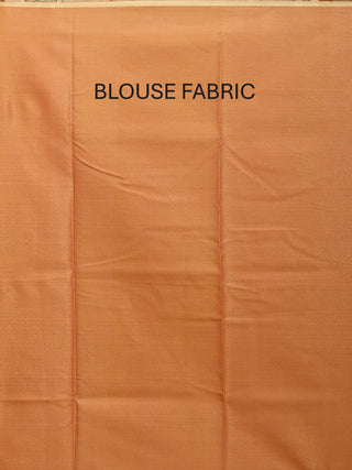 Orange Blended Silk Banarasi With Floral Jaal
