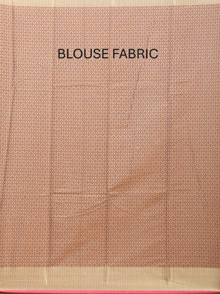 Light Beige Mercerised Cotton Banarasi With Floral Jaal