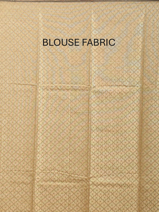 Brown Mercerised Cotton Banarasi With Grand Pallu
