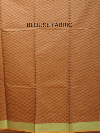 Sandal Colour Mercerised Cotton Banarasi With Traditional Border And Butis