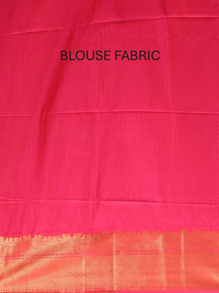 Mauve and Fuchsia Golden Zari "Hazar Buti" Semi Katan Banarasi Saree