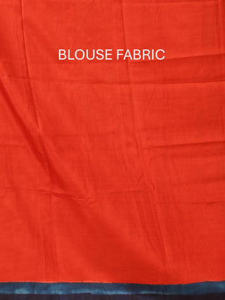 Red Base Bishnupur Pure Silk Saree With Colourful Hand Painting
