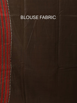 Black Pure Bangalore Silk Saree With Hand Kantha Embroidery