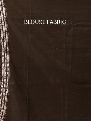 Black Pure Bangalore Silk Saree With Hand Kantha Embroidery And Running Blouse