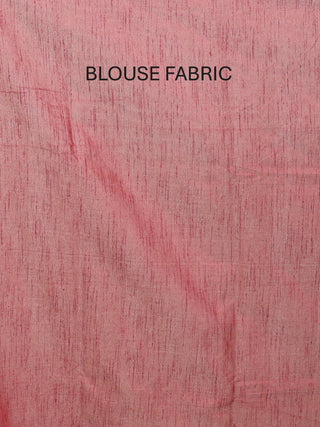 White and Aqua Blue Striped Chhattisgarh Dolabedi Raw Silk Saree