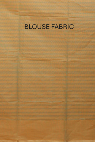 Orange And Turquoise Blue Dual Tone Coimbatore Pure Cotton Saree