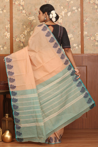 Sandal Colour Chettinad Cotton Saree
