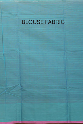 Sky Blue Chettinad Pure Cotton Saree