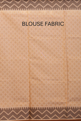 Beige Chettinad Pure Cotton Saree