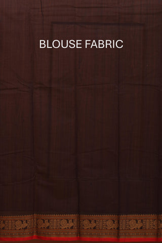 Dark Midnight Blue Chettinad Pure Cotton Handloom Saree