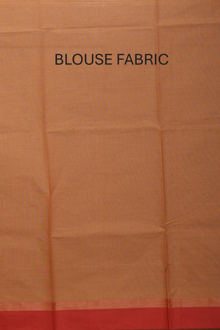 Terracotta Brown Chettinad Pure Cotton Saree