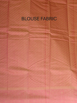 Rose Pink Kanjivaram Cotton Silk Saree