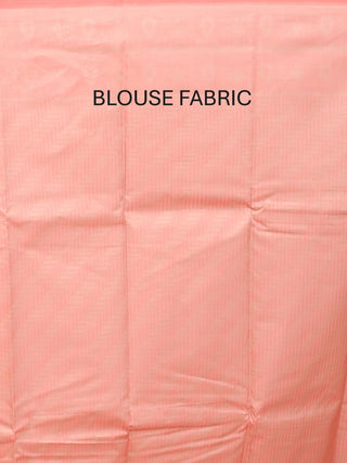Grey and English Rose Pink Kanjivaram Cotton Silk Saree