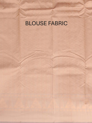 Beige and Grey Kanjivaram Cotton Silk Saree