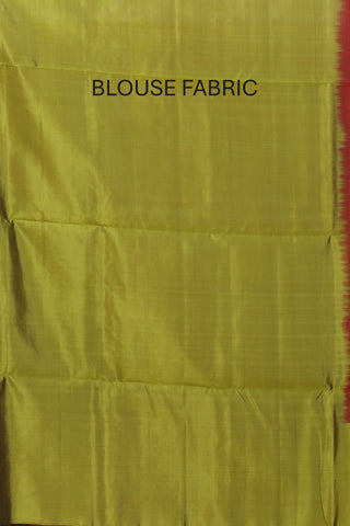 Maroon and Green Pure Kanjivaram Silk Saree