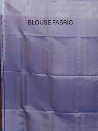 Grey and Blue Pure Kanjivaram Silk Saree