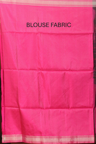 Black and Magenta Pure Kanjivaram Silk Saree