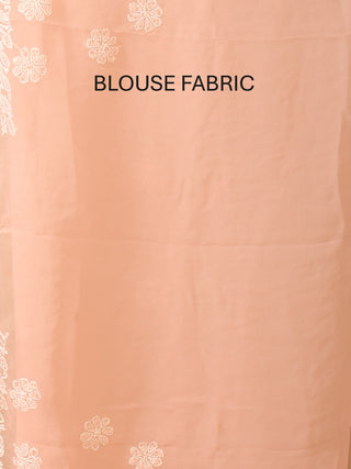 Baby Pink Georgette Saree with Hand Lucknowi Embroidery