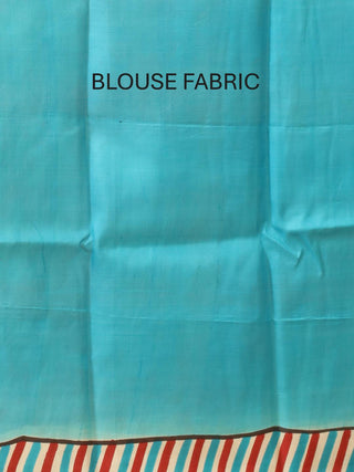 Off-White Murshidabad Pure Silk Saree With A Smart Border And Colourful  Hand Painting
