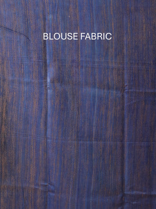 Beige Bhagalpur Ghicha Tussar Silk Printed Saree with Ganga-Jamuna Border