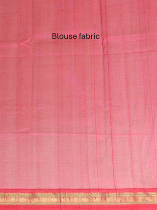 Royal Blue Handloom Kanchipuram Silk Cotton Saree