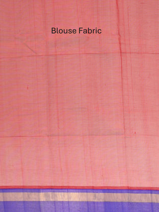 Ivory and Red Kanchipuram Silk Cotton Handloom Saree
