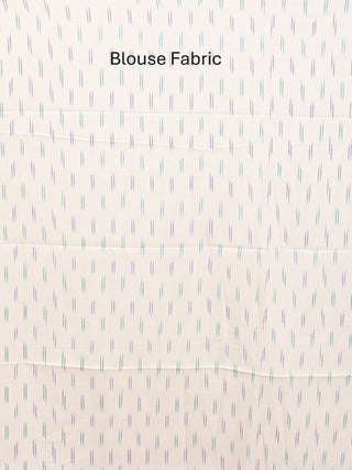 Green and Blue Handwoven Pure Ikkat Cotton Saree